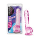 Naturally Yours 8" Crystaline Dildo Rose