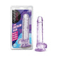 Blush Novelties Naturally Yours 7" Crystaline Dildo Amethyst