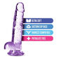 Blush Novelties Naturally Yours 7" Crystaline Dildo Amethyst