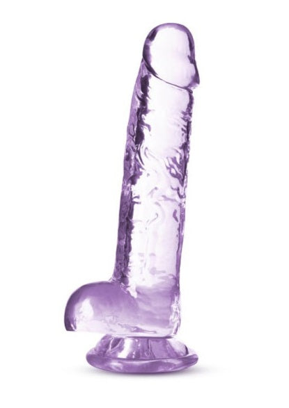 Blush Novelties Naturally Yours 7" Crystaline Dildo Amethyst