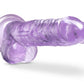 Blush Novelties Naturally Yours 7" Crystaline Dildo Amethyst