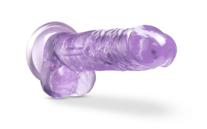 Blush Novelties Naturally Yours 7" Crystaline Dildo Amethyst