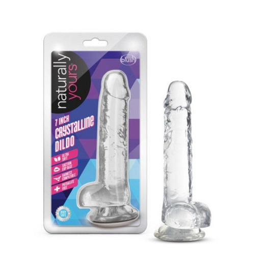 Naturally Yours 7" Crystaline Dildo Diamond