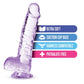 Naturally Yours 6" Crystaline Dildo Amethyst