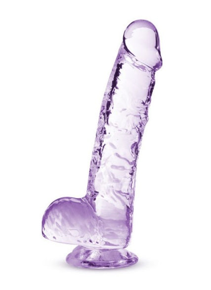 Naturally Yours 6" Crystaline Dildo Amethyst