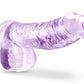 Naturally Yours 6" Crystaline Dildo Amethyst