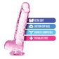 Naturally Yours 6" Crystaline Dildo Rose