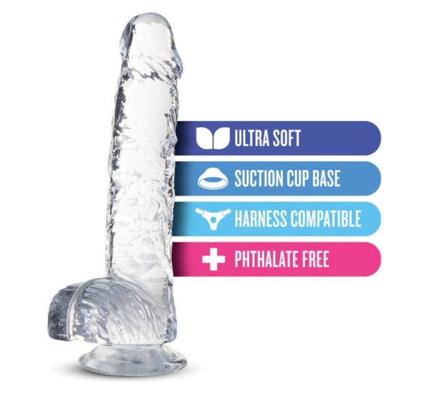 Naturally Yours 6" Crystaline Dildo Diamond