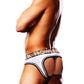 Prowler Oversized Paw Open Back Brief White Size S/M/L/XL