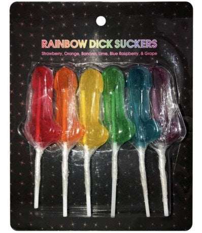 Kheper Games | Rainbow Dick Suckers 6 Piece