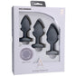 Doc Johnson A-Play Silicone Anal Trainer Set 3 Pc Piece Grey