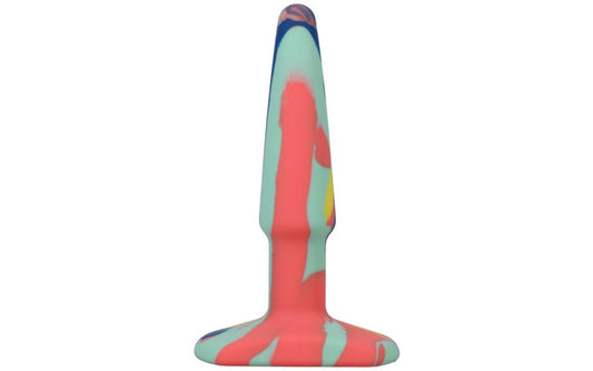 Doc Johnson A-Play Groovy Silicone Anal Plug 4" Sunrise