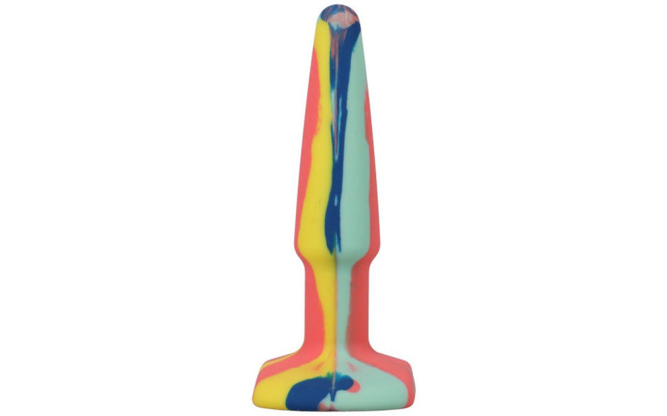 Doc Johnson A-Play Groovy Silicone Anal Plug 4" Sunrise