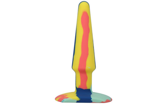 Doc Johnson A-Play Groovy Silicone Anal Plug 5" Sunrise