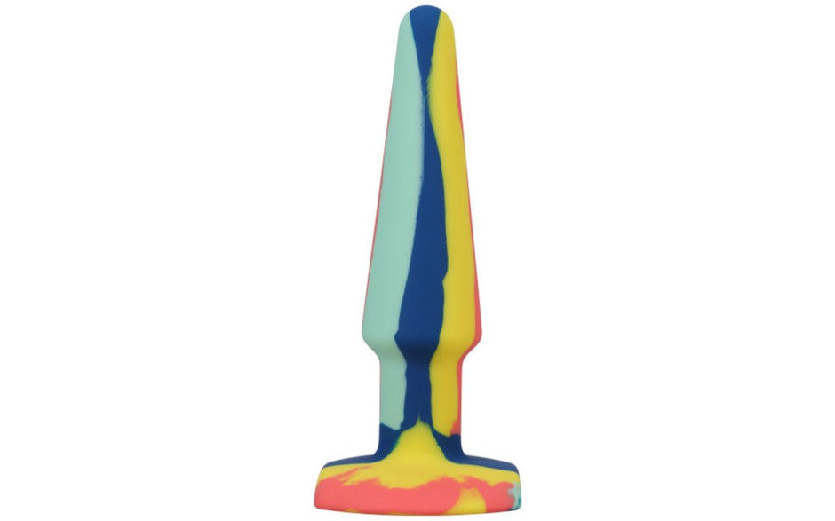 Doc Johnson A-Play Groovy Silicone Anal Plug 5" Sunrise