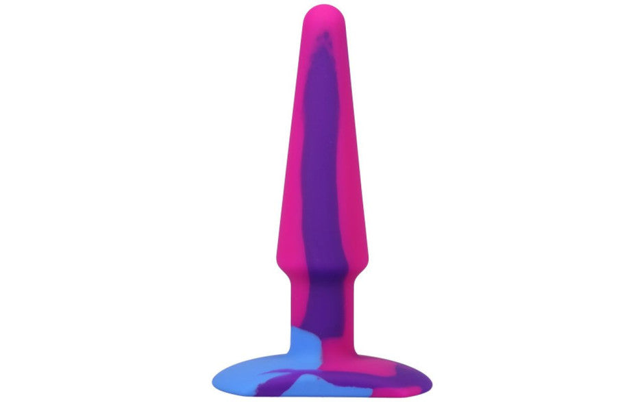 Doc Johnson A-Play Groovy Silicone Anal Plug 5" Berry