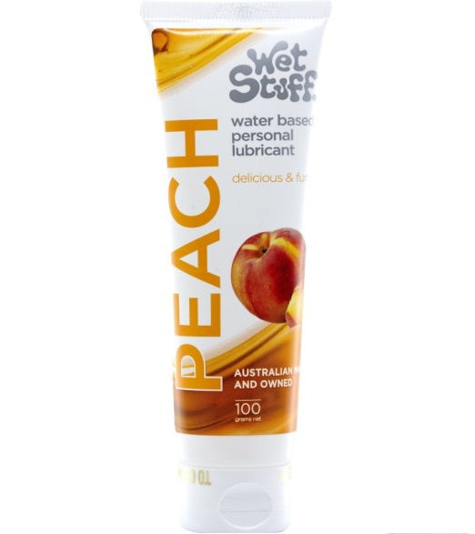 Wet Stuff Peach Water Based Edible Lube Lubricant 100g