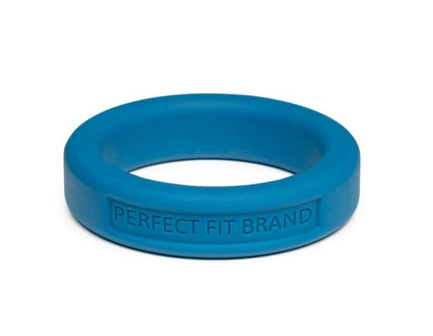 PerfectFit Classic Silicone Medium Stretch Penis Ring 36mm Blue