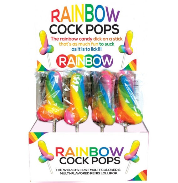 Hott Products | The Rainbow Cock Pop 12 Pc Display