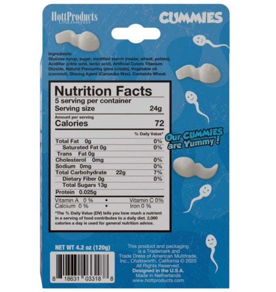 Hott Products | Cummies Sperm Shaped Gummies