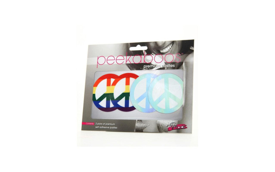 Peekaboo Pasties | Pride Peace Sign Pasties