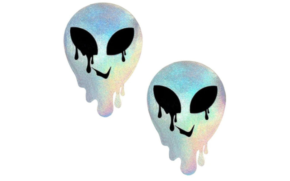 Neva Nude Holographic Melty Alien Pasties