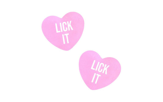 Neva Nude Lick It Love Heart Pasties