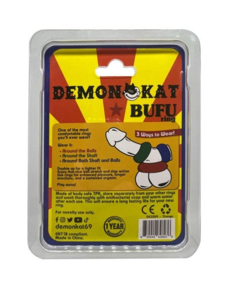 Demon Kat BuFu Cock Ring Orange