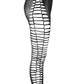 Axami Lingerie Stretch Wetlook Cut Out Leggings Black Size S/M/L/XL