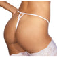 Axami Lingerie Lace Open Front G-String White Size S/M/L/XL