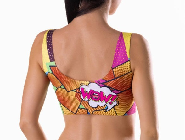 MeMeMe Lingerie Comics Hot Crop Top Size S/M/L/XL