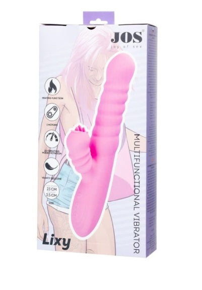 JOS Lixy Heating and Rotating Petal Tickler Rabbit Vibrator Clitoral Stimulator