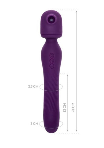 JOS Kisom 2 In 1 Wand Stimulator Vibrator + Air Pulse Stimulator