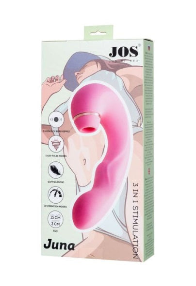 JOS Juna 3 in 1 Stimulaton - Air Pulse Clitoral Stimulator/Vibrator/Rolling Ball