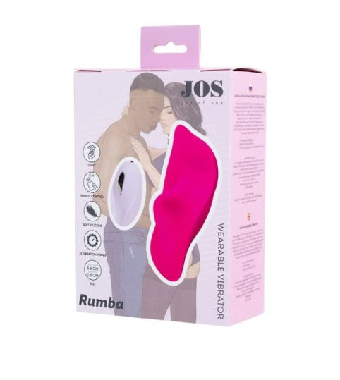 JOS Rumba Wearable Vibrator for Panties with White Remote Control