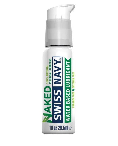 Swiss Navy Naked All Natural Water Based Lubricant 1oz/29ml