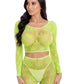 Pink Lipstick Leaf It To Me Short Set Green Size OS