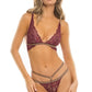 Rene Rofe Lurex Dreams 2 Pc Set Burgundy Size S/M or M/L