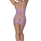 Magic Silk Exposed Lingerie Seamless Dress Lavender II Size OS