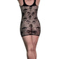 Magic Silk Exposed Lingerie Seamless Skull Dress Black Size OS