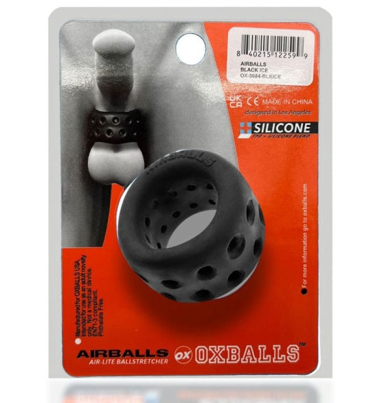 OxBalls Airballs Air-Lite Ballstretcher Black Ice