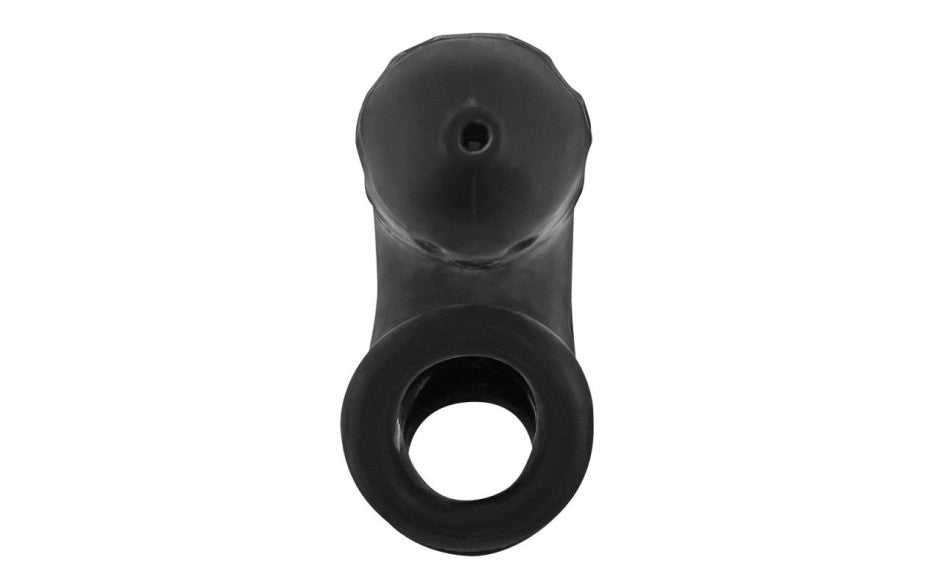 OxBalls Airlock Air-Lite Vented Chastity Black Ice