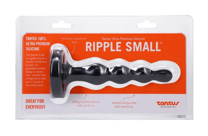 Tantus Ripple Small Onyx Anal Plug Dildo