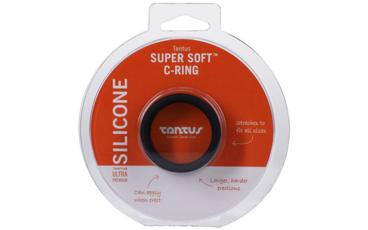 Tantus Super Soft C-Ring Cock Ring Cockring Onyx