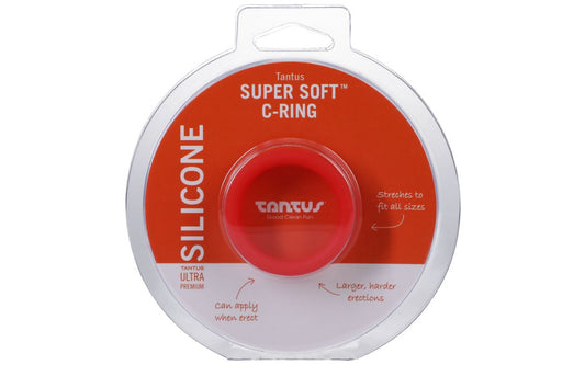 Tantus Super Soft C-Ring Cock Ring Cockring Crimson