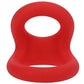 Tantus Uplift Silicone Cock Ring Cockring Crimson