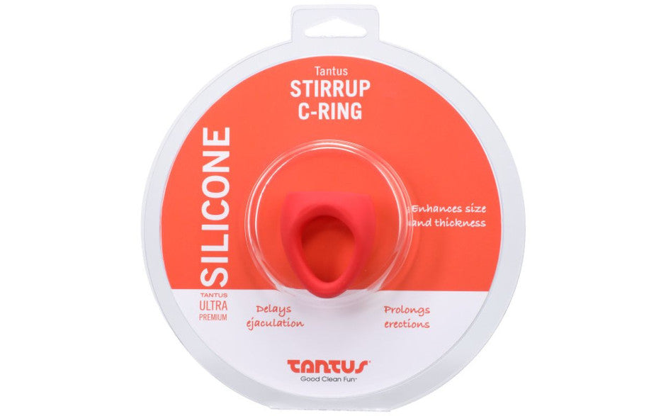 Tantus Stirrup Silicone Cock Ring Cockring Crimson