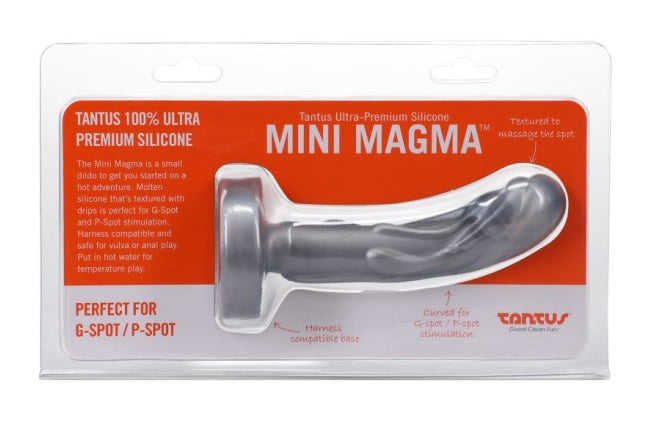 Tantus Mini Magma Dildo Silver