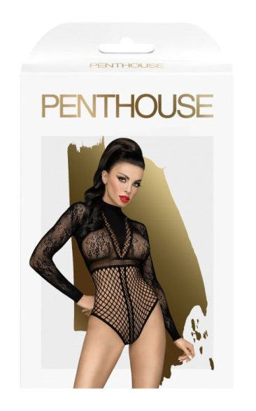 Penthouse Spicy Whisper Teddy Black Size OS or XL