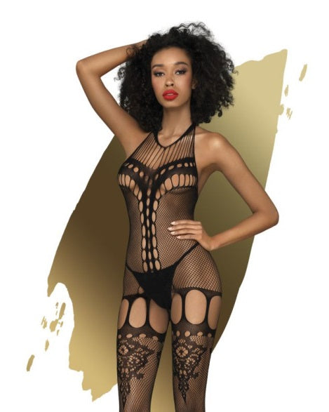 Penthouse Fancy Me Bodystocking Black Size OS or XL